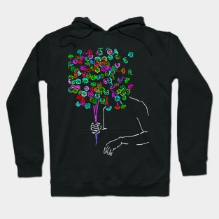 flower man graphic Hoodie